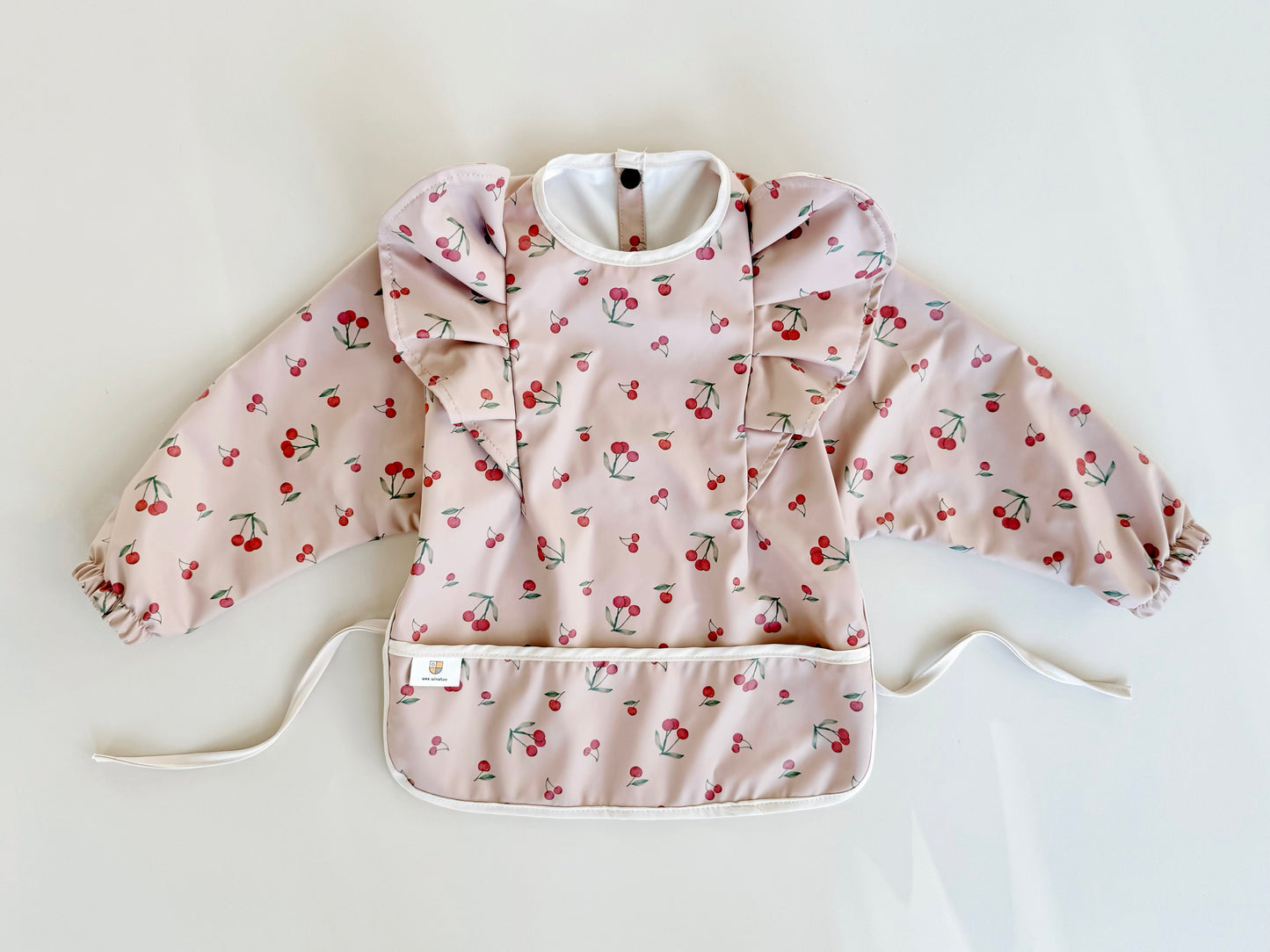 LONG SLEEVE WATERPROOF BIB - Large Ruffle
