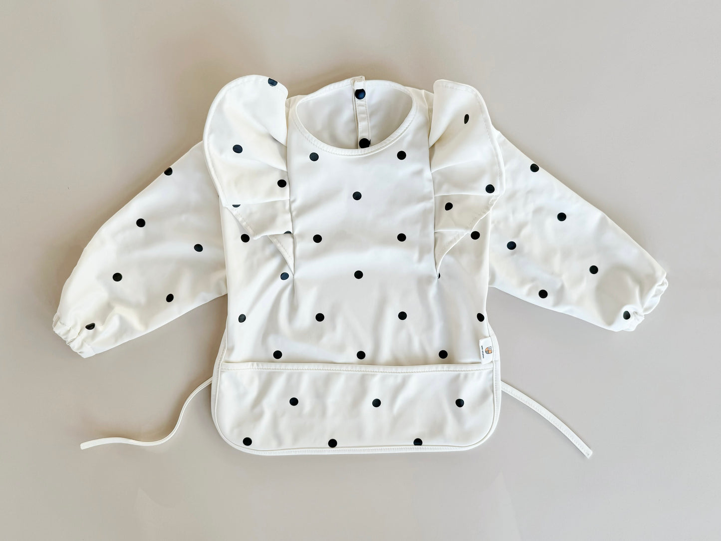 LONG SLEEVE WATERPROOF BIB - Large Ruffle